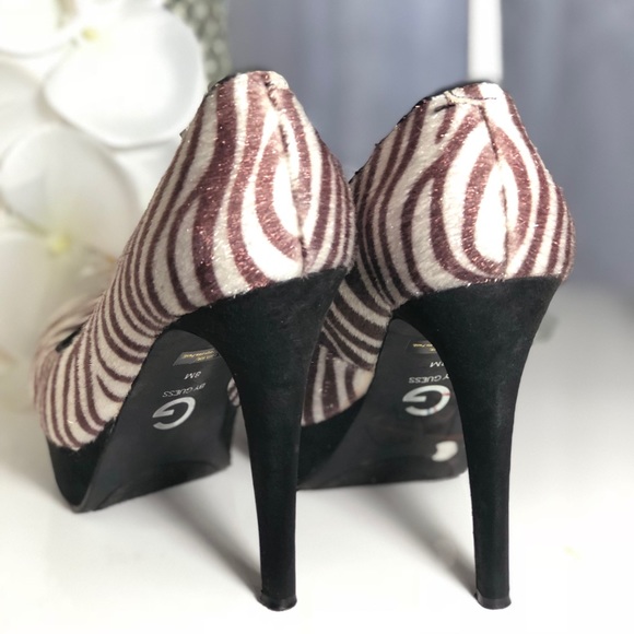 🔥Guess Zebra Print Fur Heels🔥 - Picture 3 of 3